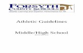 Athletic Guidelines Middle/High School · Athletic Guidelines Middle/High School (Revised April 2012) Dear Parent/Guardian and Prospective Athlete: ... EXTREME WEATHER CONDITIONS: