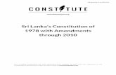 Sri Lanka's Constitution of 1978 with Amendments through … · constituteproject.org PDF generated: 17 Jan 2018, 19:59 Sri Lanka 1978 (rev. 2010) Page 3 29. Principles of State Policy