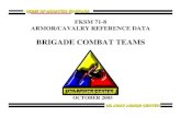 BRIGADE COMBAT TEAMS - 71-8 ARMOR/CAVALRY REFERENCE DATA BRIGADE COMBAT TEAMS OCTOBER 2005 US ARMY ARMOR CENTERUS ARMY ARMOR CENTER # 1 HOME OF MOUNTED WARFAREHOME OF MOUNTED WARFARE