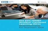 The EDC/NMEF Student-Centered Learning (SCL) … EDC/NMEF Student-Centered Learning (SCL) Questionnaire for Teachers 2016 I Background In 2010, the Nellie Mae Education Foundation