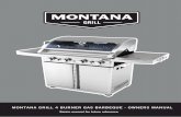 MONTANA GRILL 4 BURNER GAS BARBEQUE - OWNERS MANUAL · MONTANA GRILL 4 BURNER GAS BARBEQUE - OWNERS MANUAL 1. We’d like to thank you for choosing a Montana Grill gas barbeque. …