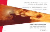 TDW Gesellschaft für verteidigungs- technische Wirksysteme … · TDW_english.pptx H Short Presentations Content Who is TDW Why and What is an Scaltable Output Weapon Fuze Functions
