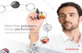 Dependable copolyesters for your next project - Eastman · More than polymers. Proven performers. Dependable copolyesters for your next project