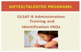 GIFTED/TALENTED PROGRAMS OLSAT-8 …achieve.lausd.net/cms/lib08/CA01000043/Centricity/Domain/222/Email...the Spring 2015 administration ... NON VERBAL: PICTORIAL REASONING Picture