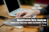 Quantitative Data Analysis - Rof's Blog · Quantitative Data Analysis Multiple Linear Regression, Validity and Reliability Testing W. Rofianto. CONTOH ANALISIS STATISTIK ... Conversion
