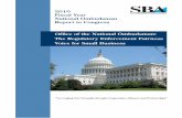 National Ombudsman's 2010 Report to Congress & Managers Group, LLC. Baton Rouge, LA ... I’m pleased to present our Office of the National Ombudsman’s 2010 Report to Congress. ...