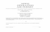ADEQ OPERATING AIR PERMIT OPERATING AIR PERMIT ... SECTION III: PERMIT HISTORY ... Electronic Overspeed Shutdown manufactured by Altronic Controls, ...