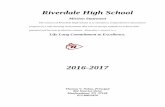 RIVERDALE HIGH SCHOOL - Weeblymrshuffrhs.weebly.com/uploads/5/9/6/2/59625299/2016-2017_course... · Riverdale High School ... or Virtual Enterprise for Economics. 2 ... The valedictorian/salutatorian