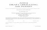 ADEQ DRAFT OPERATING AIR PERMIT · ADEQ DRAFT OPERATING AIR PERMIT Pursuant to the Regulations of the Arkansas Operating Air Permit Program, Regulation #26: Permit #: 1533-AOP-R3