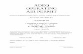 ADEQ OPERATING AIR PERMIT€¦ · ADEQ OPERATING AIR PERMIT ... The oil furnace process is the dominant process used today in the ... hydrocarbon feed stock or natural gas. In the