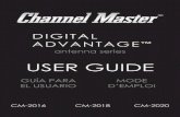 USER GUIDE - Channel Masterdownloads.channelmaster.com/Sheets/20+Series+UG.pdfMontaje De Antena ... (Channel Master Model 3274), should be connected to the antenna transmission wire