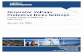 Generator Voltage Protective Relay Settings - nerc.comPC_SPCS).pdfGenerator Voltage Protective Relay Settings Implementation ... Evaluate voltage protection relay settings accounting