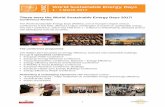 These were the World Sustainable Energy Days 2017! … ·  · 2017-03-09These were the World Sustainable Energy Days 2017! ... biomass and sustainable buildings ... • Poster presentation