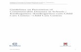 Guidelines on Prevention of Communicable Diseases in ... · Guidelines on Prevention of Communicable Diseases in Schools / Kindergartens / Kindergartens-cum-Child Care Centres / Child