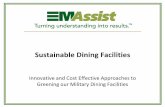 Sustainable Dining Facilitiese2s2.ndia.org/schedule/Documents/Abstracts/12716.pdf · Sustainable Dining Facilities Innovative and Cost Effective Approaches to Greening our Military