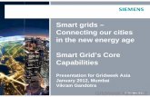 Smart grids – Connecting our cities in the new energy … grids – Connecting our cities in the new energy age Smart Grid’s Core Capabilities Presentation for Gridweek Asia January