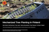 Mechanized Tree Planting in Finland - metsateho.fi€¦ · 1 Mechanized Tree Planting in Finland Kalle Kärhä1, Antti Hynönen2, Tiina Laine3, Markus Strandström4, Teijo Palander2