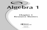 Chapter 3 Resource Masters - Math Problem Solvingjaeproblemsolving.weebly.com/.../9/6/51966985/algebra_1_chapter_3.pdf · Chapter 3 Assessment Chapter 3 Test, Form 1 ... This is an