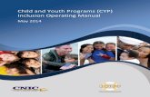 Child and Youth Programs (CYP) Inclusion Operating … and Youth Programs (CYP) Inclusion Operating Manual May 2014 Inclusion in Navy Child and Youth Programs i Table of Contents Chapter