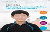 SSAT The 2017-2018 Testing Accommodation Guide … send us proof of their identity, such as a business card or letter on letterhead (if they are not already a known SSAT approver.)