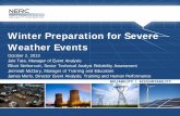 Winter Preparation for Severe Weather Events report provides a review and comparison of the previous events with the February 2011 cold weather event. ... • For summer-peaking areas,