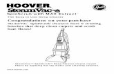 Hoover SteamVac SpinScrub with MAX Extract - …dl.owneriq.net/e/e03f89d4-b339-41cb-a6e8-336412330090.pdf · SpinScrub with MAX Extract ... Assemble handle 1-2 ... Press on tank handle