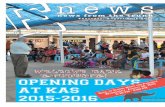 WELCOME BACK STUDENTS! OPENING DAYS AT KAS 2015-2016€¦ ·  · 2016-09-01OPENING DAYS AT KAS 2015-2016 WELCOME BACK STUDENTS! news ... which will have as its theme “How to Understand