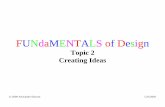 FUNdaMENTALS of Design - PSNA CET · FUNdaMENTALS of Design Topic 2 ... design process – Analysis is potentially the quickest way to verify an idea ... mechanical detail:
