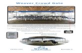 Electric Vertical Lift - Central AG Supply€¦ · Weaver Crowd Gate WEAVER EQUIPMENT COMPANY Electric Vertical Lift REVERSE wt..«R