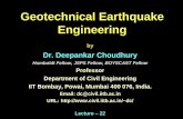 Geotechnical Earthquake Engineeringnptel.ac.in/courses/105101134/downloads/Lec-22.pdfin and around Mumbai city based on Vs 30 values [Mhaske 2011, PhD Thesis, IIT Bombay] Soil Liquefaction