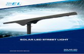 SOLAR LED STREET LIGHT · Integrated solar LED street light is a new kind of solar LED street light for the road lighting. Its solar panel, ... LED Chip LM80 Philips 3030 Solar Panel