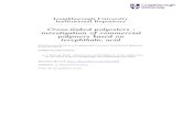 Cross-linked polyesters : investigation of commercial ... · Cross-linked polyesters : investigation of commercial ... CHAPTER I ASPECTS OF UNSATURATED POLYESTER CHEMISTRY ... UNSATURATED