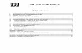 OSU Laser Safety Manual - Oregon State Universityehs.oregonstate.edu/.../files/pdf/laser_safety_manual.pdfOSU Laser Safety Manual . ... The regulation of lasers falls under the rules