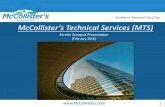McCollister’s Technical Services (MTS)s Technical Services...McCollister’s Technical Services (MTS) Service Synopsis Presentation ... Remove and Transport Equipment for Proper