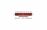 Sector - 22, Gurgaon - property junction :: gurgaon ...propjunction.com/Projects/Ambience/Ambience-Creacions...Salient Features Located Nearest to South of Delhi on Old Delhi Jaipur