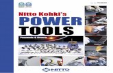 NITTO KOHKI CO.,LTD. Headquarters Machine Tools …€¦ ·  · 2012-11-13Machine Tools Division ISO 9001 JQA-EM4057 ... PNEUMATIC RECIPROCATING SANDER LINE SANDER PORTABLE PRECISION