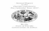 2017 annual report - Florida Commission on Ethics An… ·  · 2018-01-302017 Annual Report of the Commission on ... are ethics really just good manners for politicians?" The statutes