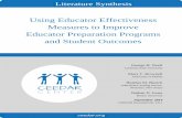 Using Educator Effectiveness Measures to Improve … the current status of research examining the indicators’ technical adequacy and potential uses in both the formative and summative