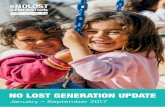 NO LOST GENERATION UPDATE - NetHope Solutions … · NO LOST GENERATION UPDATE . ... (HRP) which covers humanitarian ... enrolled in either formal (54%) or non-formal/ informal education