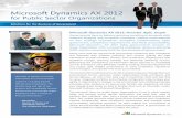 Microsoft Dynamics AX 2012 - endeavour.co.nz · Microsoft Dynamics AX 2012 Public Sector Highlights Familiar user experience • Deliver RoleTailored access to information, tasks,