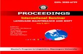 International Seminar “Language Maintenance and Shift ...eprints.undip.ac.id/53987/1/International_Proceeding_UNDIP_July__2... · KEARIFAN LOKAL SEBAGAI BAHAN AJAR BAHASA INDONESIA