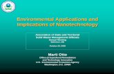 Environmental Applications and Implications of Nanotechnology · Environmental Applications and Implications of Nanotechnology ... and Water, who supplied ... "Pollution Prevention