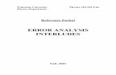 ERROR ANALYSIS INTERLUDES - Home | …eyler/phys258/L/laberrors.pdfERROR ANALYSIS INTERLUDES Fall, 2003 2 NOTE TO STUDENTS: This material closely parallels that found in John R. Taylor's