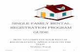 SINGLE FAMILY RENTAL REGISTRATION PROGRAM GUIDE - Dallasdallascityhall.com/departments/codecompliance/CCS... · SINGLE FAMILY RENTAL REGISTRATION PROGRAM GUIDE ... Click on the Single