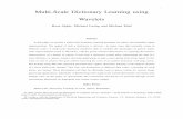 1 Multi-Scale Dictionary Learning using Waveletselad/publications/journals/2011/MultiScale... · Multi-Scale Dictionary Learning using ... experiments performed on ﬁngerprint and