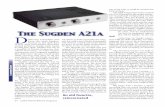 The Sugden A21a - Soul to Sole Audiosoultosoleaudio.com/wp/wp-content/uploads/2015/02/... · speakers in our O mega system. ... A 2 1 A L Series - The Sugden A21a. ULTRA HIGH FIDELITY