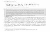Performance Study of 4:1 Multiplexer CMOS Logic …serialsjournals.com/serialjournalmanager/pdf/1463136019.pdfFigure 7: Timing diagram of positive feedback adiabatic logic 4:1 multiplexer