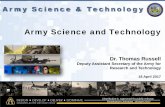 Army Science and Technology Distribution A – 18 April 2017 20170404 Coral Gables Army Science & Technology Army Science and Technology Dr. Thomas Russell Deputy Assistant Secretary