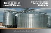 STIFFENED STORAGE BINS - Brock® Systems for … · stiffened storage bins: Brock. ... All-Galvanized Steel stiffener design carries 100% of the bin’s vertical load stresses and