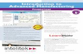 Introduction to Advanced Manufacturing - Intelitekintelitek.com/pdf/35-3096-DS01-B_Intro_AdvMfg.pdf · Introduction to Advanced Manufacturing is ideal for any ... (Science, Technology,